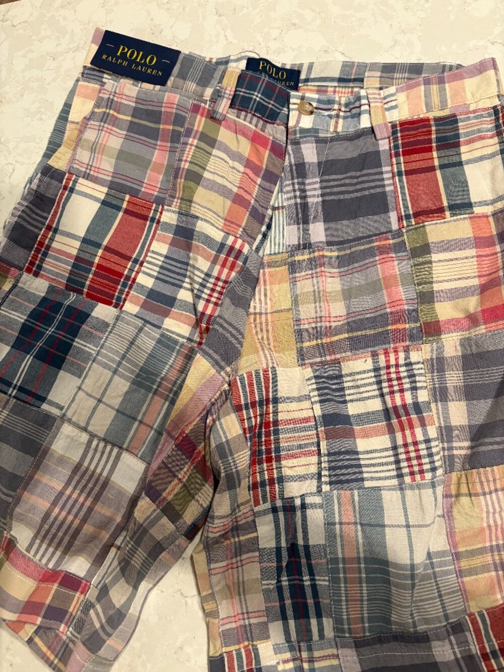 NWT Polo Ralph Lauren Men's Madras Plaid Shorts size 30